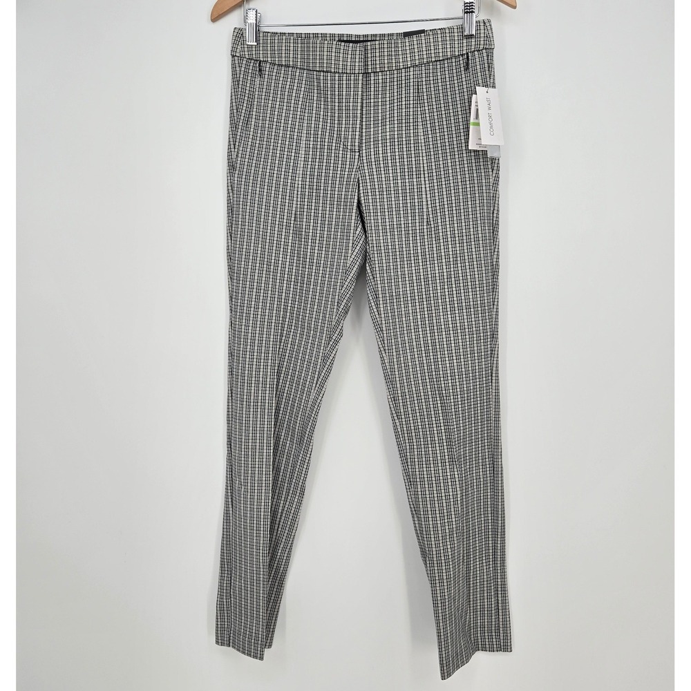 NWT Amanda + Chelsea Womens 4 Slim Fit Chloe Stretch Pant Houndstooth New